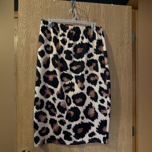 Nuggles leopard print skirt 2X 34 inches long